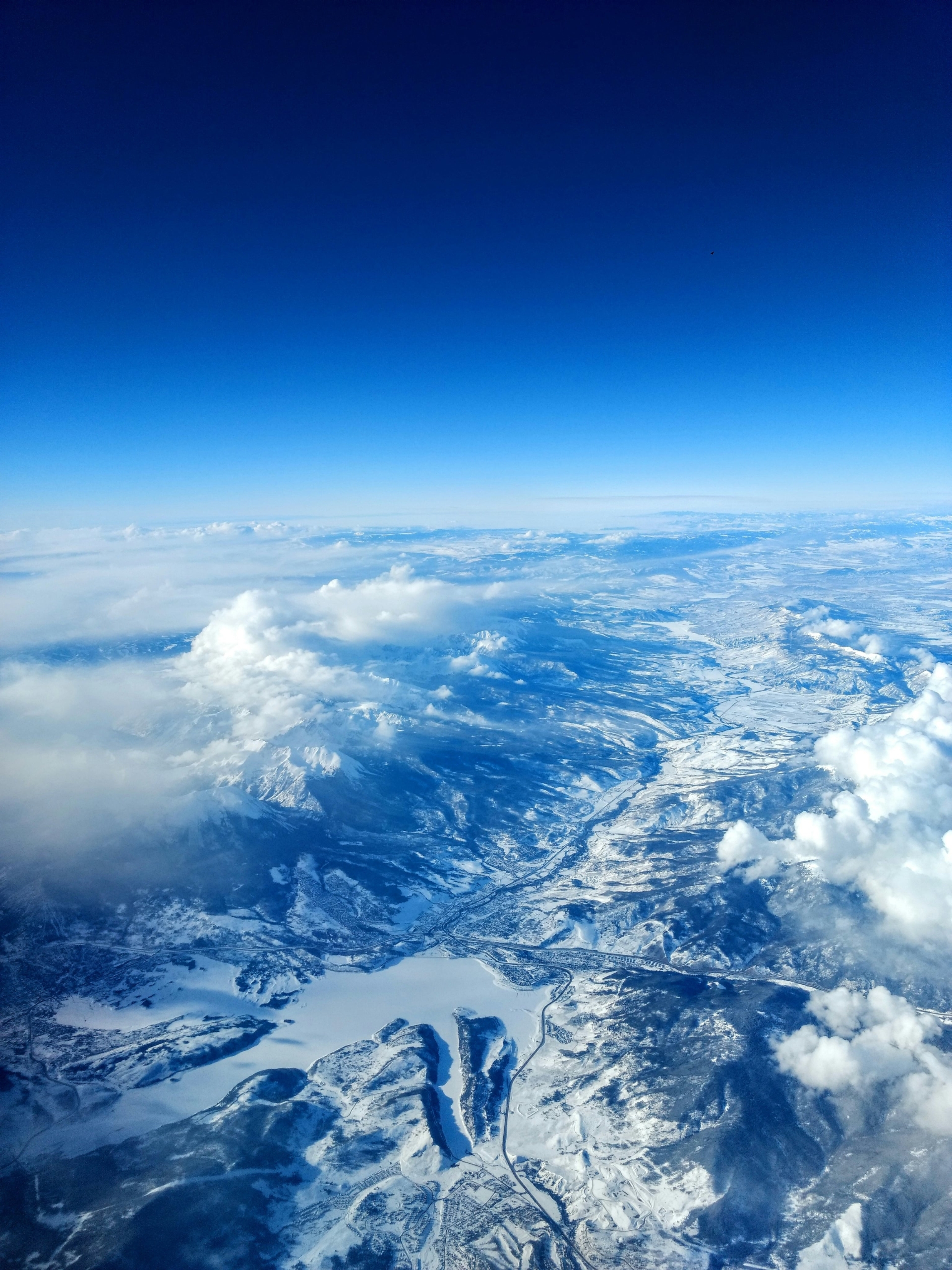 Mountains image from above